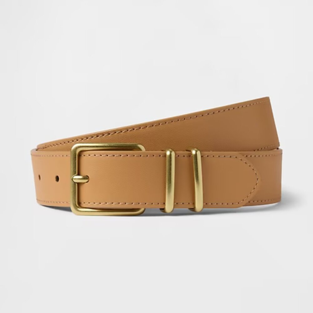 GAP Brown Skinny Vegan-Leather Belt /NWT/M